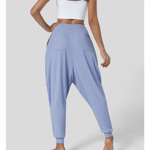 Halara Mid Rise Harem Joggers Blue Heron Size S - Picture 2 of 9